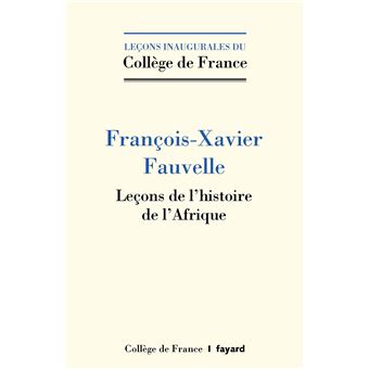 Leçons de l'histoire de l'Afrique