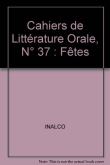 Cahiers de littérature orale