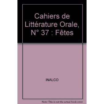 Cahiers de littérature orale