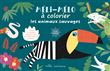 Méli-mélo à colorier : Les animaux sauvages