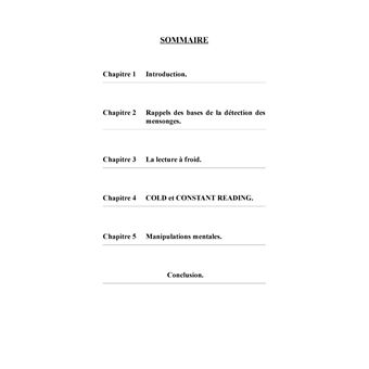 Detection des mensonges vs mentalisme