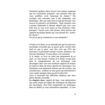 Detection des mensonges vs mentalisme