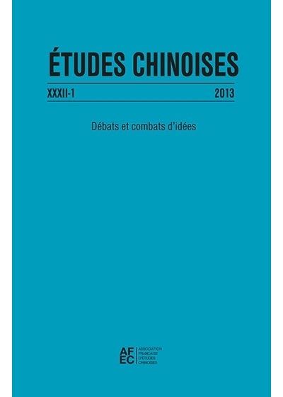 Études chinoises XXXII-1 (2013)