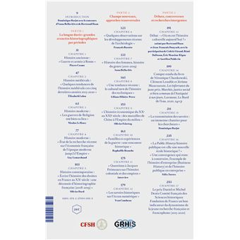Regards croisés sur l'historiographie française aujourd'hui