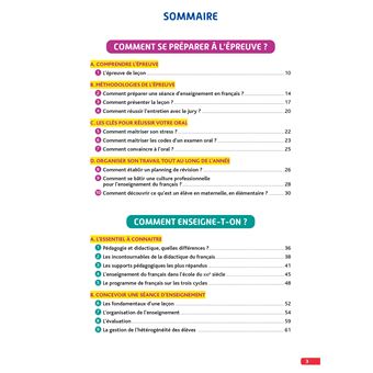 Objectif CRPE 2023 - Français - La leçon - épreuve orale d'admission