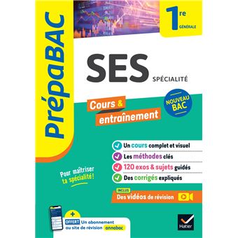 Prépabac SES 1re générale (spécialité)