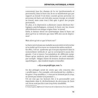 Les clés du burn out