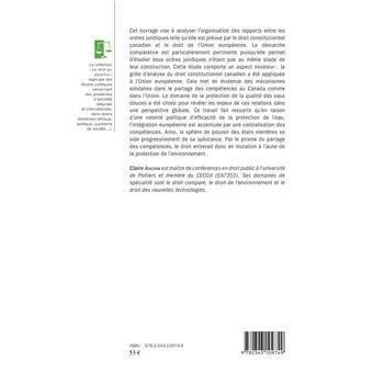Protection de la qualité des eaux douces au Canada et dans l'Union européenne