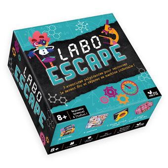 Labo Escape - boîte avec cartes et accessoires