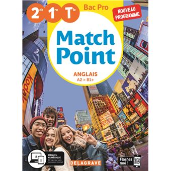 Match Point Anglais 2de, 1re, Tle Bac Pro (2020) - Pochette élève