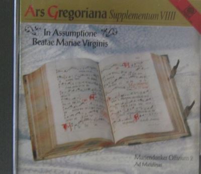 Ars gregoriana supplementum 9 offizium 2/var