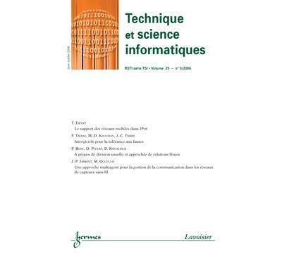 Technique et science informatiques-rsti serie tsi vol. 25 n.