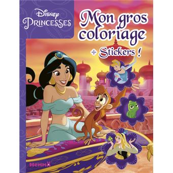 Disney Princesses Mon gros coloriage + stickers ! (Jasmine)