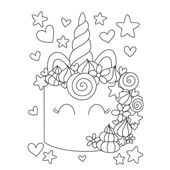 Bloc à colorier  - Les licornes