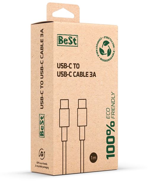 BEST KABEL BIOLOGISCH AFBREEKBAAR USB-C TO USB-C 3A