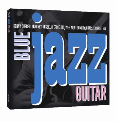 Blue jazz guitar