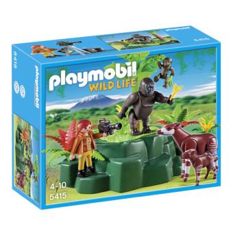 Jouet Playmobil collection Le Zoo - Couple d'Okapis et leur bébé