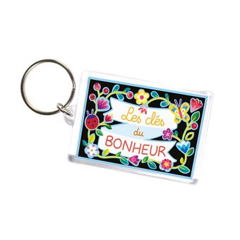 Porte-clefs à gratter - mini-boîte avec accessoires