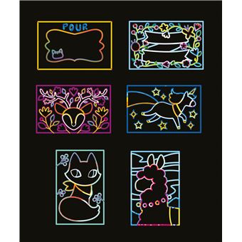 Porte-clefs à gratter - mini-boîte avec accessoires