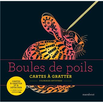 Livre à gratter - Boules de poils