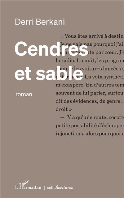 Cendres et sable - Derri Berkani - broché