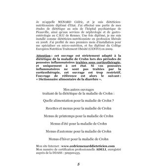 Dictionnaire alimentaire de la maladie de Crohn