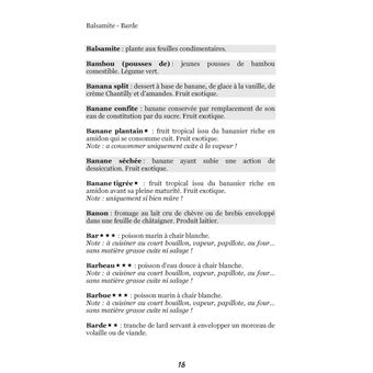 Dictionnaire alimentaire de la maladie de Crohn