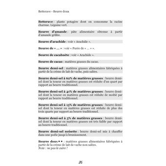 Dictionnaire alimentaire de la maladie de Crohn