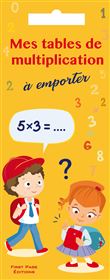 Mes tables de multiplication à emporter