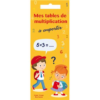 Mes tables de multiplication à emporter