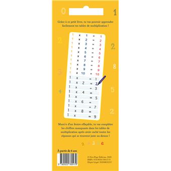 Mes tables de multiplication à emporter