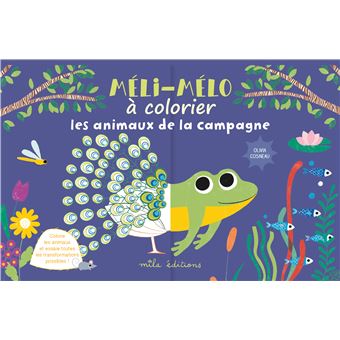 Méli-mélo à colorier : Les animaux de la campagne