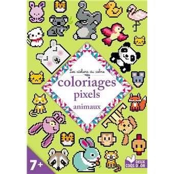 Coloriages pixels animaux