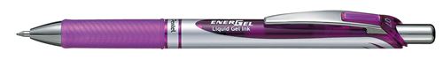 Stylo roller gel rétractable Pentel Energel 0,7mm Violet