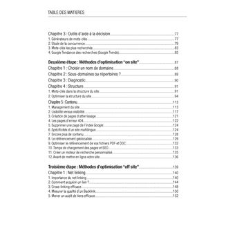 Les Clés du Référencement sur le Web - 2e édition - Septembre 2012