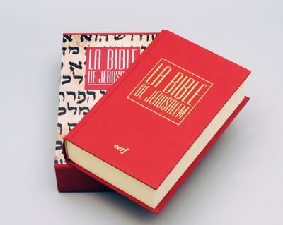 Bible de jerusalem 10x16 luxe rouge