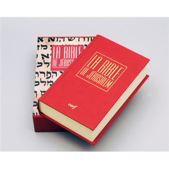 La Bible de Jérusalem  Poche Edition luxe rouge sous étui  Coffret
