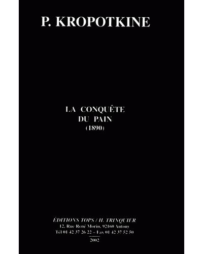 La conquête du pain : 1890
