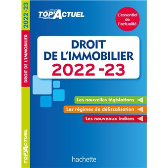 Top actuel Droit de l'immobilier 2022-2023