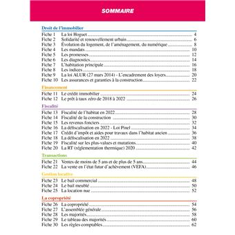 Top actuel Droit de l'immobilier 2022-2023