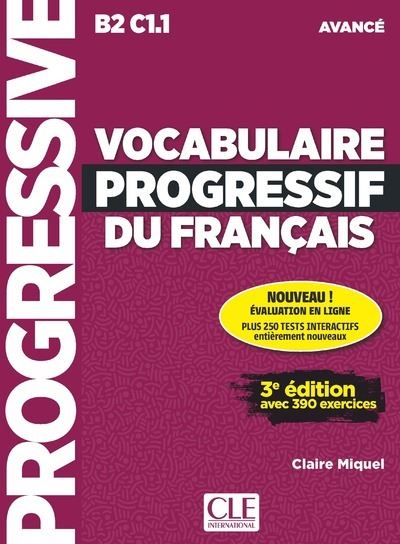 Vocabulaire progressif du français avancé + appli + cd 2ed - Claire Miquel - Livre CD
