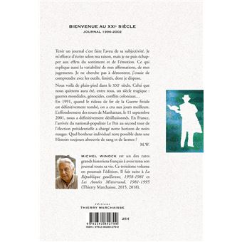 Bienvenue au 21e siecle journal 1996-2002
