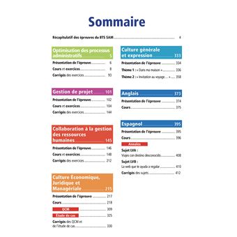 Objectif BTS SAM (1re et 2e années) - Toutes les épreuves, examen 2024