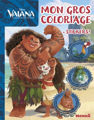 Disney vaiana mon gros coloriage avec stickers
