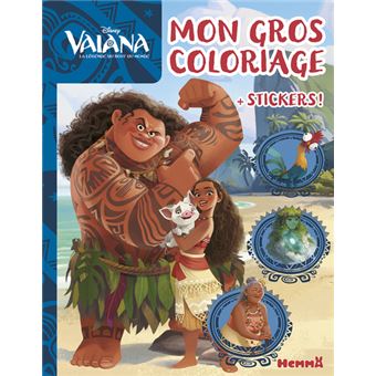 Disney Vaiana Mon gros coloriage + stickers !