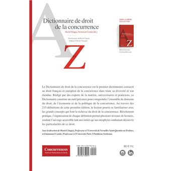 Dictionnaire de droit de la concurrence