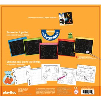 Les incollables - cartes à gratter éducatives - les chiffres
