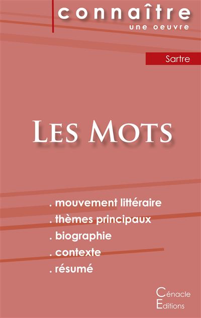 Fiche de lecture les mots de jean paul sartre analyse litter