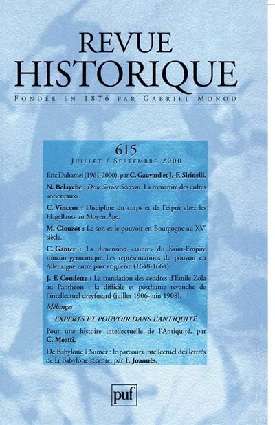 Revue historique 2000