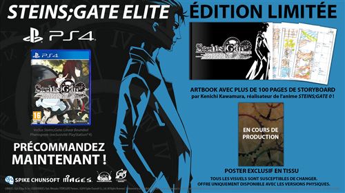 Steins Gate Elite Edition Limitée PS4